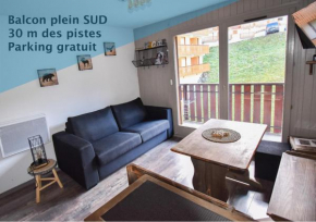 Au Pied des Pistes B48, Chaleureux studio 4 pers, balcon plein SUD, DRAPS NON COMPRIS